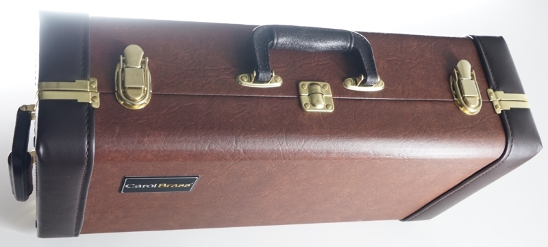 Brown leather-liked hardshell case